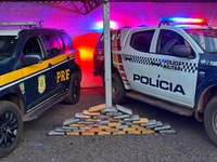 PRF e PM apreendem 44 kg de drogas em caminhonete na BR-158 em Ribeirão Cascalheira-MT