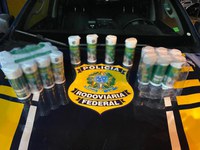 PRF apreende metanfetamina transportada em ônibus na BR-364