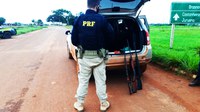 PRF prende motorista transportando armas sem documentação