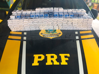 PRF apreende cigarros e mercadorias contrabandeadas do Paraguai