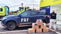 PRF apreende mercadoria nacional transportada sem nota fiscal em Jangada-MT