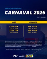 PRF inicia Operação Carnaval 2026 em Mato Grosso nesta sexta-feira (13)