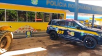 PRF apreende 162 tabletes de cocaína escondidos em pneus de trator na BR-070, em Cáceres (MT)