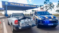 PRF apreende 54 kg de cloridrato de cocaína em veículo de passeio em Alto Garças-MT