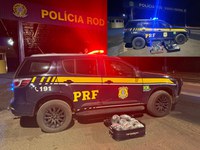 PRF apreende cerca de 45 kg de drogas em duas ações no mesmo dia em Alto Garças/MT