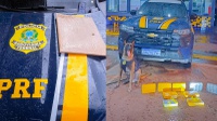 PRF apreende drogas durante fiscalização na BR-364, em Rondonópolis (MT)