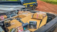 PRF apreende grande quantidade de mercadorias contrabandeadas em ação na BR-163, em Sinop (MT)