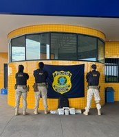 PRF apreende mais de 19 kg de drogas em ônibus interestadual em Barra do Garças (MT)