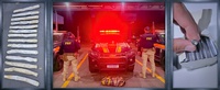 PRF apreende material explosivo transportado em ônibus de passageiros na BR-174