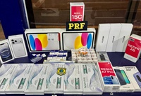 PRF apreende medicamentos e eletrônicos durante fiscalização na BR-364, em Rondonópolis (MT)