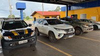 PRF e GEFRON recuperam veículo em Pontes e Lacerda - MT
