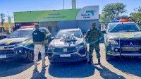PRF, GEFRON e Força Tática apreendem drogas em veículo durante fiscalização na BR-070