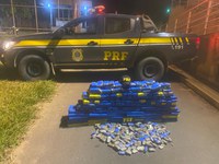 Após tentativa de fuga, PRF apreende cerca de 190 kg de maconha na BR-365