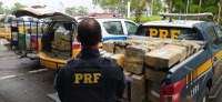 Ação integrada entre PRF e PMMG apreende mais 1,5 ton de Maconha em caminhão