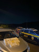 PRF apreende 25 kg de Cocaína durante fiscalização na BR 381 em Sabará (MG)