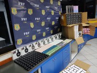 PRF apreende celulares, perfumes e cigarros eletrônicos em Pouso Alegre (MG)