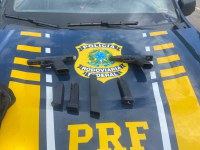 PRF apreende pistolas, kit rajada, munições e prende 3 homens em Betim (MG)