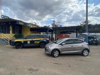 HB 20 roubado é recuperado pela PRF durante fiscalização na BR 356 em Muriaé (MG)