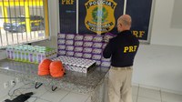 PRF apreende diversos produtos eletrônicos sem documentação fiscal em Realeza (MG)