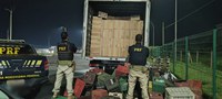 PRF apreende mais de 200 mil maços de cigarros contrabandeados na BR 050 em Uberaba (MG)