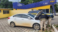 PRF recupera HB20s com queixa de furto, após tentativa de fuga na BR 116 em MG