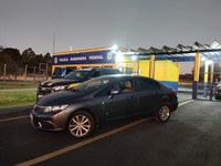 Em Poços de Caldas (MG), PRF recupera Honda Civic roubado há quase 2 anos no interior paulista