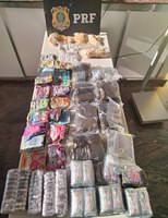 PRF apreende grande quantidade de drogas e prende 2 homens na Fernão Dias, em Itatiaiuçu (MG)