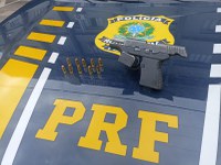 PRF apreende pistola calibre .380 em abordagem na BR-116, em Caratinga (MG)