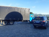 Caminhão furtado em Osasco (SP) é recuperado pela PRF na Fernão Dias, em Estiva (MG)