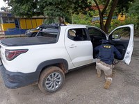 Durante fiscalização na BR 262 PRF recupera Fiat Strada Endurance furtada