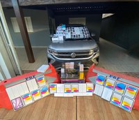 PRF apreende iPhones, iPads, celulares, caixas de som, perfumes e relógios na BR-365