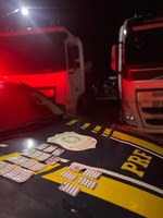 PRF prende 2 caminhoneiros com 257 comprimidos de "rebite' na BR-251