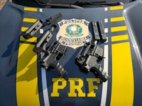PRF apreende submetralhadoras escondidas durante fiscalização na BR-381 em Betim (MG)