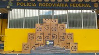 PRF apreende 9.500 maços de cigarros contrabandeados na BR-262, em Rio Casca (MG)