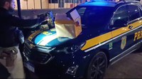 PRF apreende cigarros eletrônicos em ônibus na BR-381, em Cambuí/MG