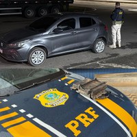 PRF recupera módulo de caminhão furtado e apreende ferramentas e o veículo utilizado no crime