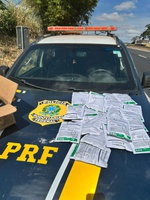 PRF apreende agrotóxicos de origem paraguaia transportados irregularmente na BR-050