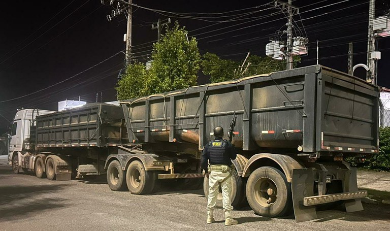PRF apreende 40 toneladas de minério ilegal, em Marabá/PA