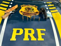 PRF apreende arma de fogo, munições e dinheiro, em Marabá/PA