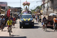 PRF realiza escolta da imagem peregrina de Nossa Senhora de Nazaré em visitas episcopais no Pará