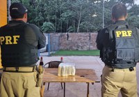 PRF prende passageira de ônibus com 5,3 Kg de maconha, em Santarém/PA