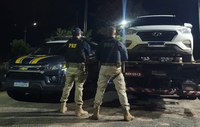 PRF recupera veículo roubado, em São Miguel do Guamá/PA