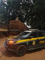 PRF apreende 34 m³ de madeira ilegal, em São Domingos do Araguaia/PA