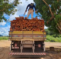 PRF apreende 22 m³ de madeira ilegal, em Redenção/PA