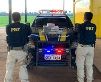 PRF apreende 8 kg de maconha em ônibus, em Trairão/PA