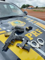 PRF apreende arma de fogo e munições, em Dom Eliseu/PA