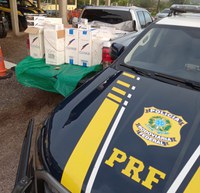 PRF apreende 6 mil maços de cigarros contrabandeados, em Ipixuna do Pará/PA