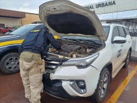 PRF recupera Hilux com registro de furto e placas adulteradas, em Itaituba/PA