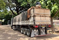 PRF apreende 43 m³ de madeira ilegal em São João do Araguaia/PA