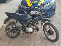 PRF recupera motocicleta roubada e prende homem por embriaguez ao volante, em Marabá/PA